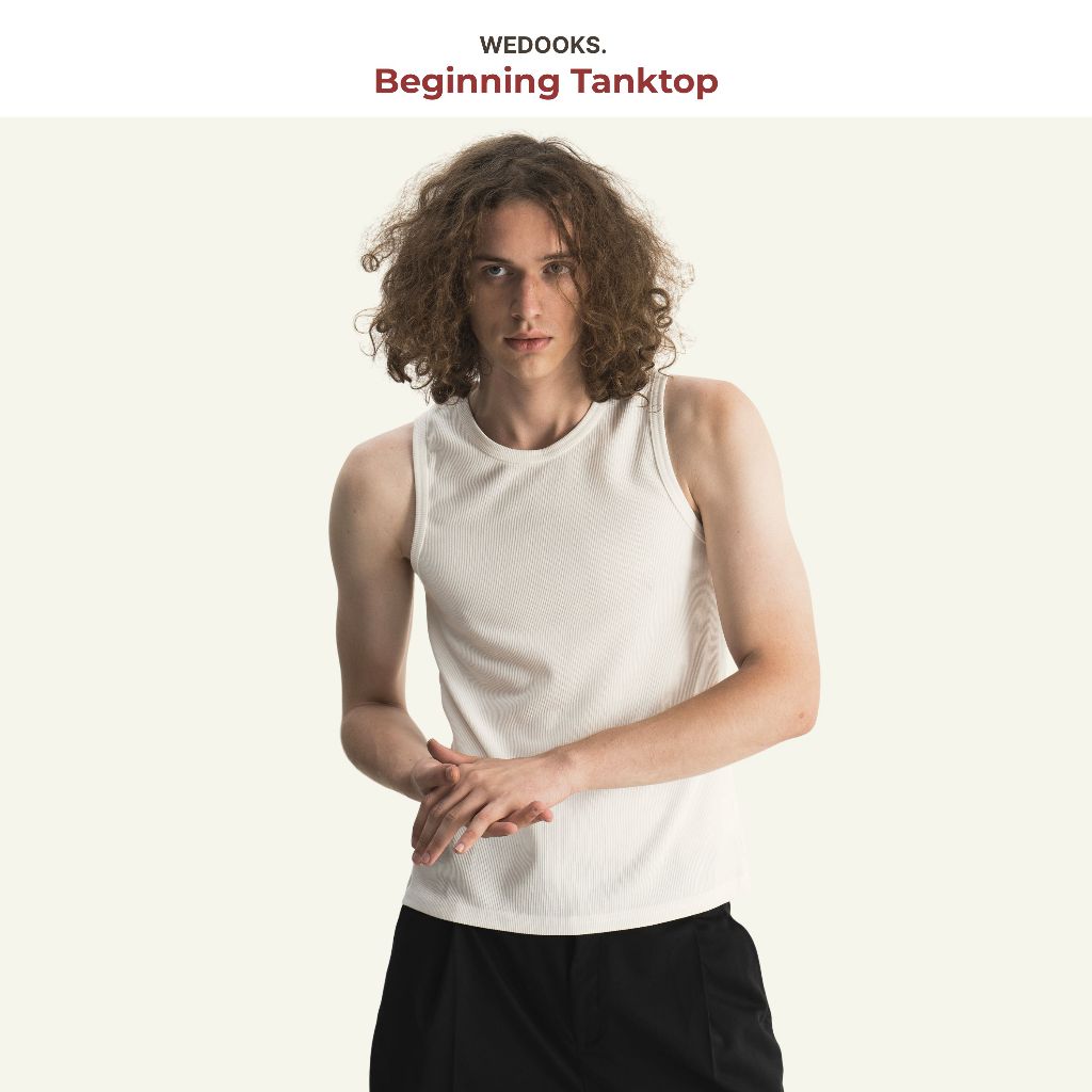 ÁO TANKTOP NAM THUN BO GÂN FORM REGULAR - BEGINNING TANKTOP