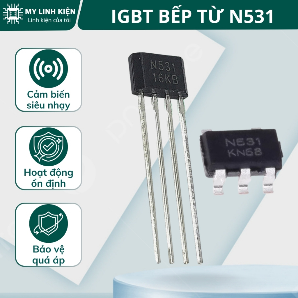 N531 IC lái điều khiển IGBT bếp từ chính hãng chất lượng cao.