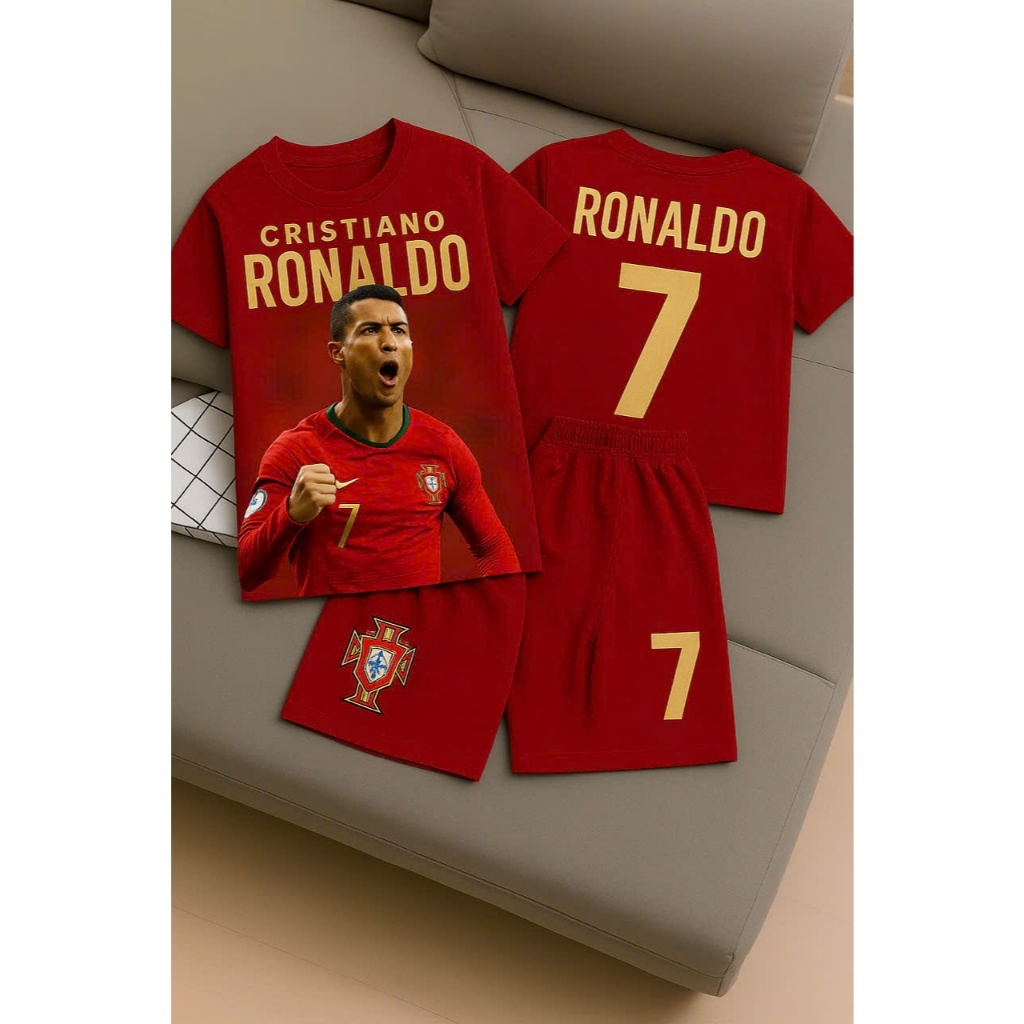 Bộ Quần Áo Bóng Đá Trẻ Em MORO SHOPS Ronaldo Messi Neymar Mbappe - Đồ Đá Banh Trẻ Em Cao Cấp Cho Bé 