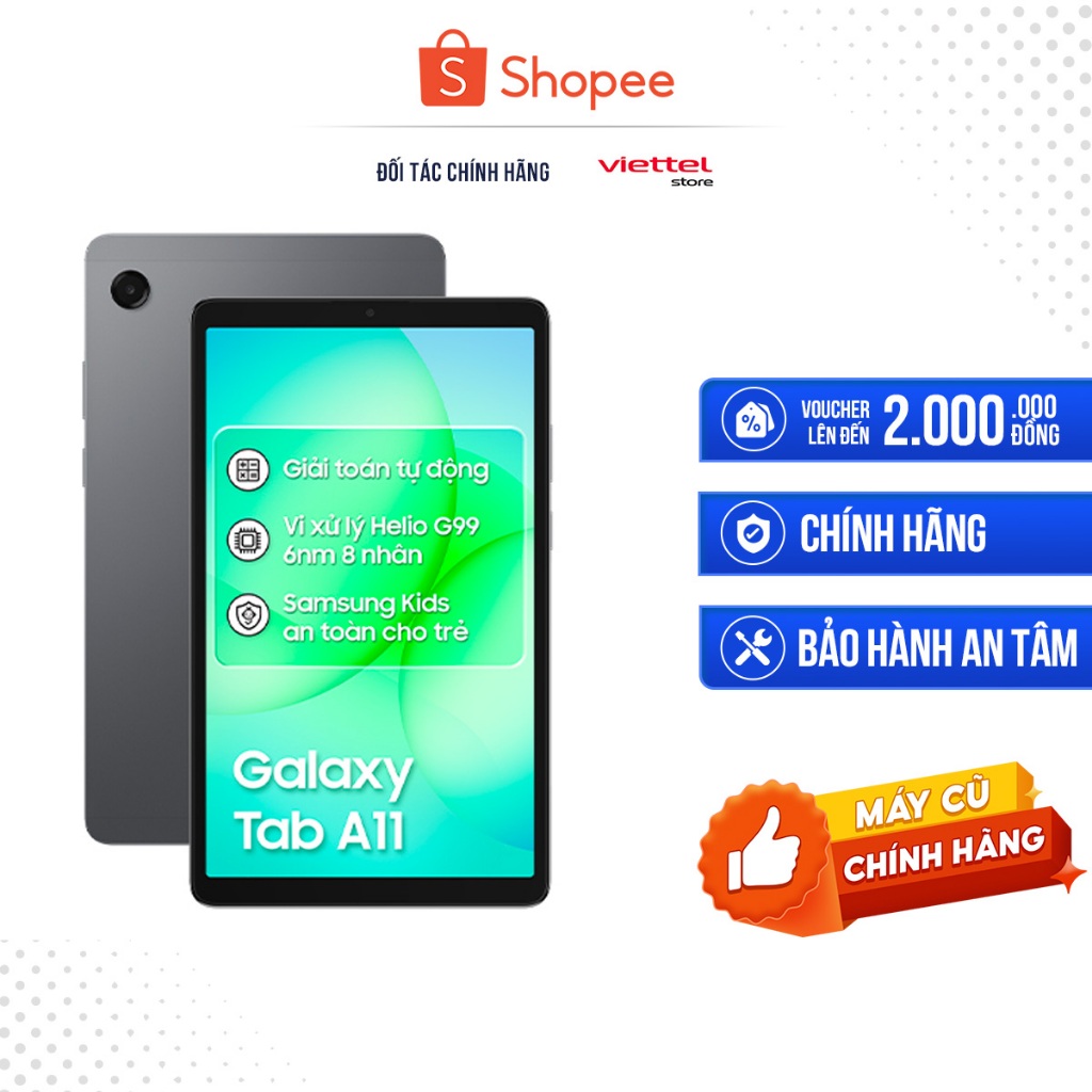 [Máy cũ] Máy tính bảng Samsung Galaxy Tab A11 Wifi 4GB 64GB Chính hãng
