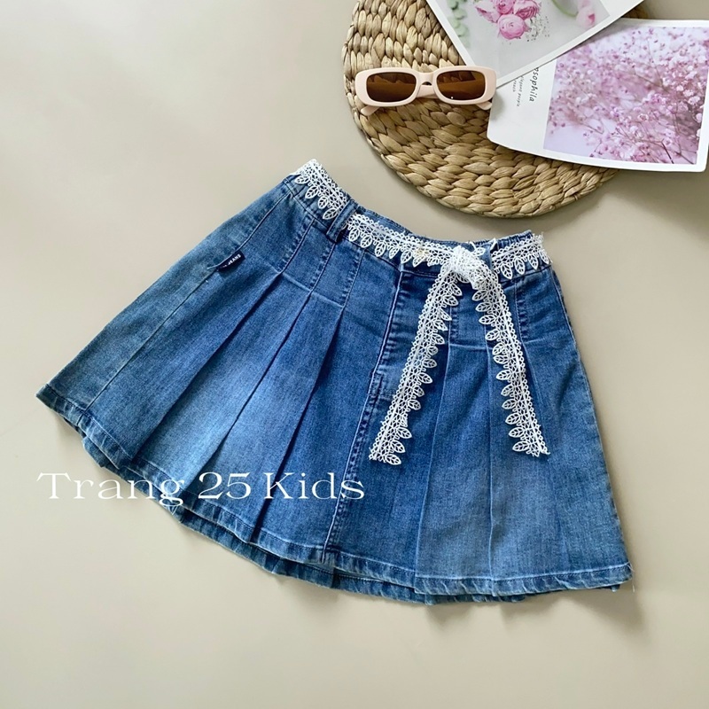 Chân Váy Jean Bé Gái Có Chip Chất Co Giãn Thoải Mái Cao Cấp AQ011 (21-48kg)-Trang 25 Shop