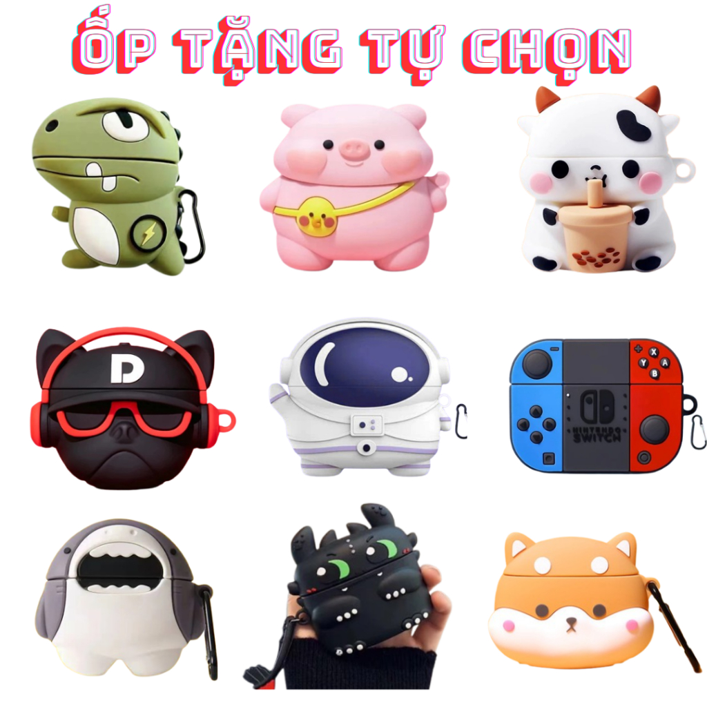 [Quà Tặng Ốp] Tai Nghe Không Dây Bluetooth Pro 2,Bass Căng Chống Ồn Định Vị Google Map Đổi Tên Cảm Ứ