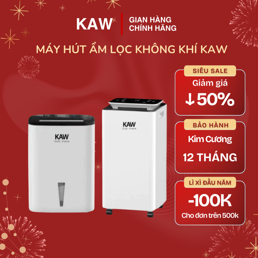 Máy Hút Ẩm Mini KAW Lọc Không Khí,Hút Ẩm Tủ Quần Áo, Phòng Ngủ - Yên Tĩnh - BH 12 Tháng