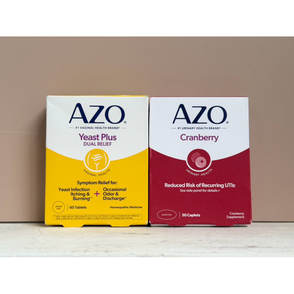 Azo Cranberry Đỏ / Azo Yeat Plus Vàng Cho Nam Nữ Đường Tiết Niệu - Mỹ