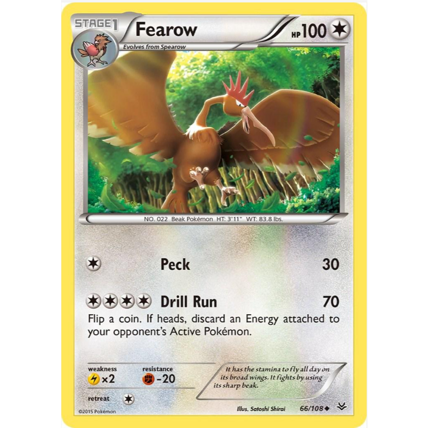 [Thẻ bài Pokemon TCG] Fearow - 66/108 - Uncommon