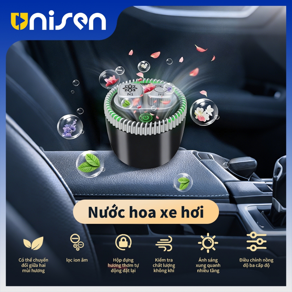 Unisen Nước hoa xịt phòng ô tô khử mùi hiệu quả cao
