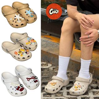 (FULLBOX) Dép sục Crocs unisex 3cm cho nam nữ, hàng xuất dư, nguyên khối siêu êm, chống trơn trượt - Tiệm Dép Choco