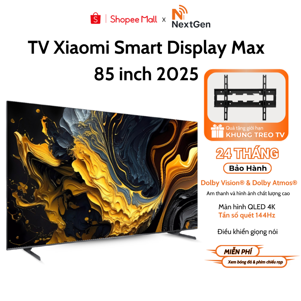 Tivi Xiaomi Smart Display Max 85 Inch 2025 - Bản Quốc Tế - Bảo Hành Chính Hãng 2 Năm Tại Nhà