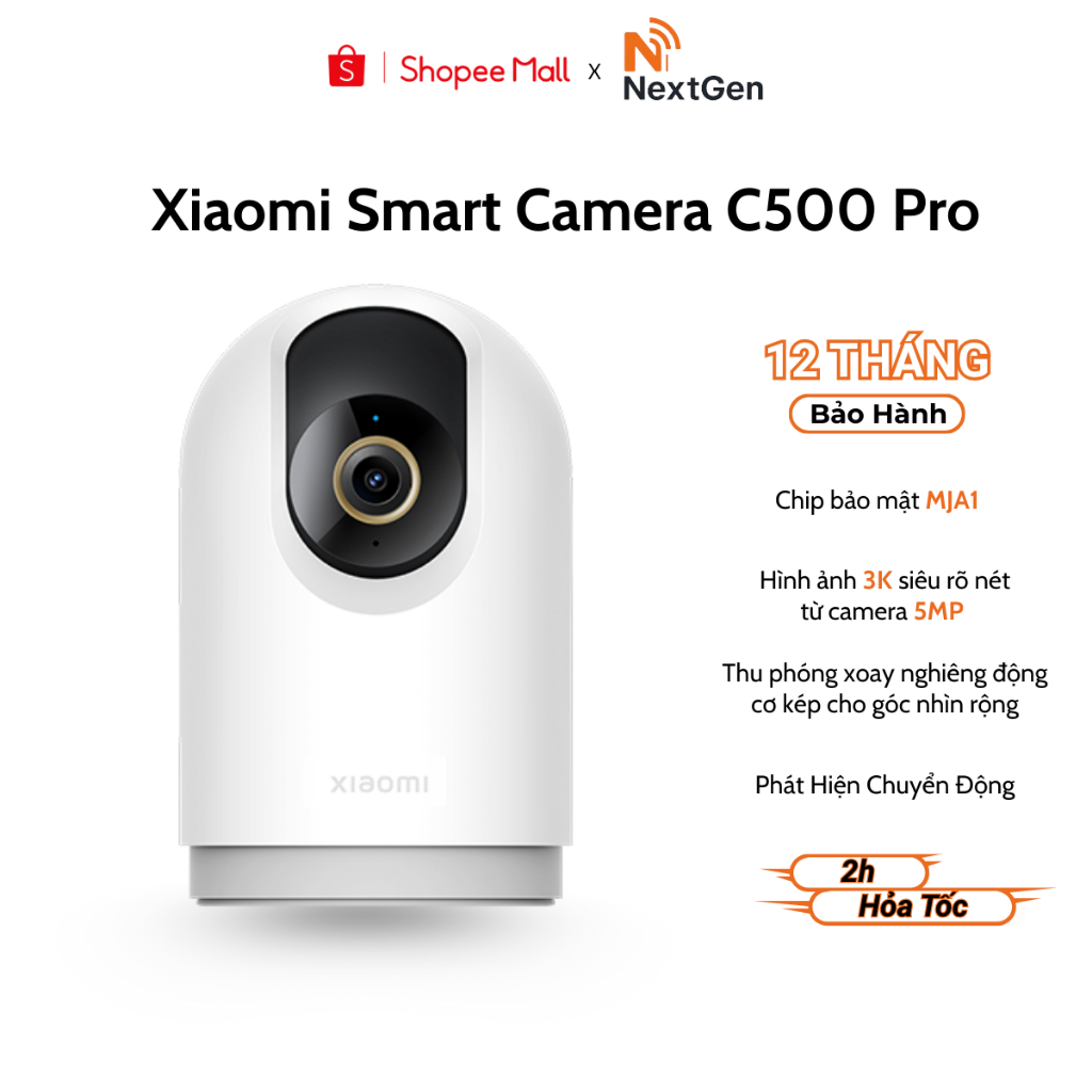 Camera an ninh Xiaomi C500 Pro độ phân giải 5MP, công nghệ HDR - Chính Hãng Bảo Hành 12 Tháng