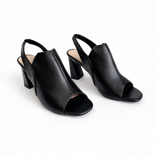 Giày Sandal Boot Nữ Mũi Vuông Gót Trụ 7cm – Quai Ôm Chân Sang Trọng, Đi Tiệc / Đi Làm / Dạo Phố