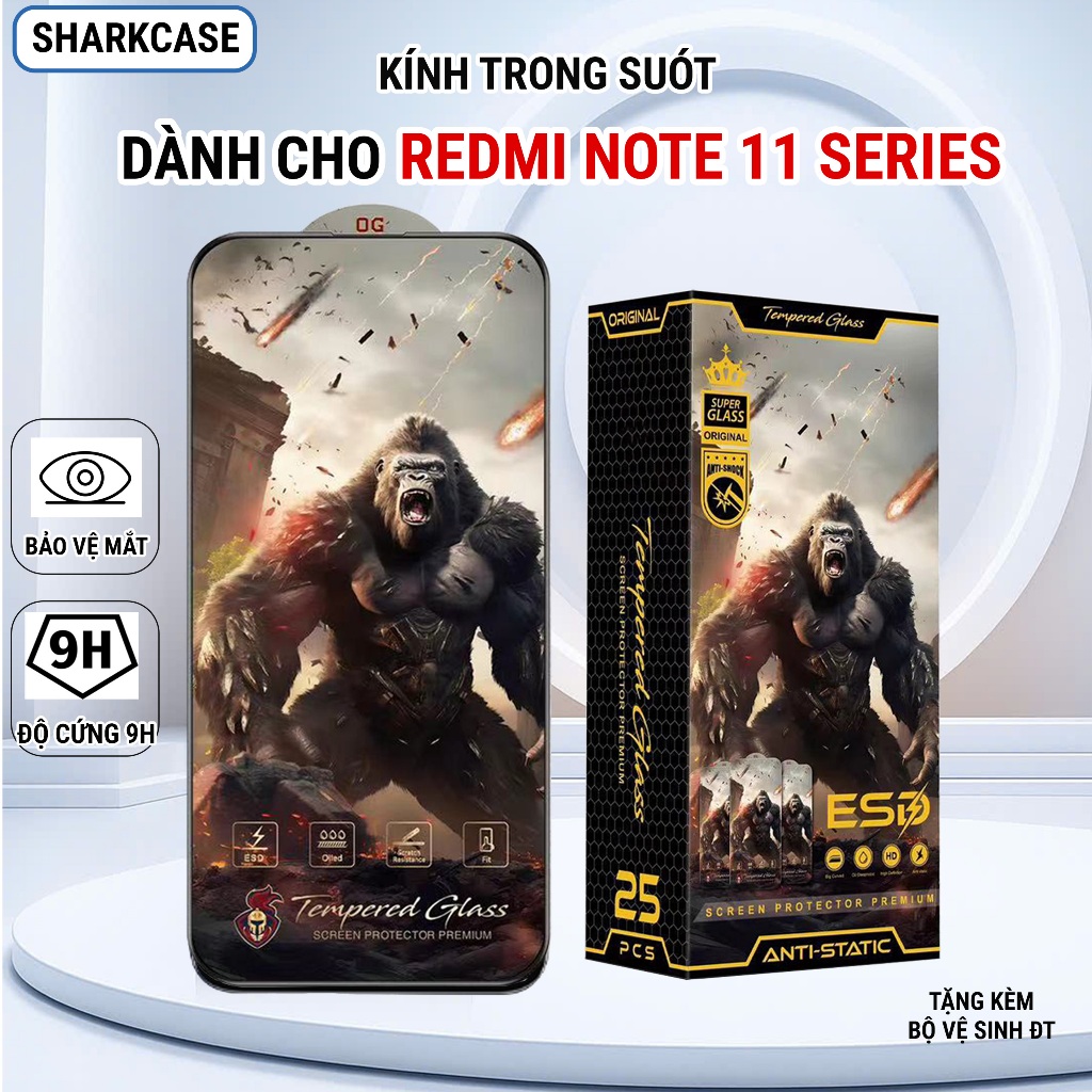 Kính cường lực Redmi Note 11, 11 Pro 5G China, 11s 4G|5G chiến binh full màn trong suốt bảo vệ màn h
