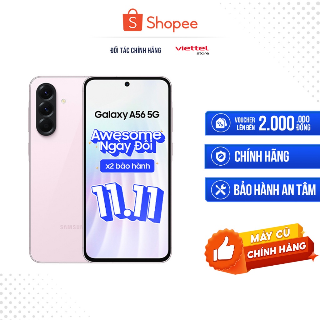 [Máy cũ] Điện thoại Samsung Galaxy A56 5G 8GB 128GB Chính hãng