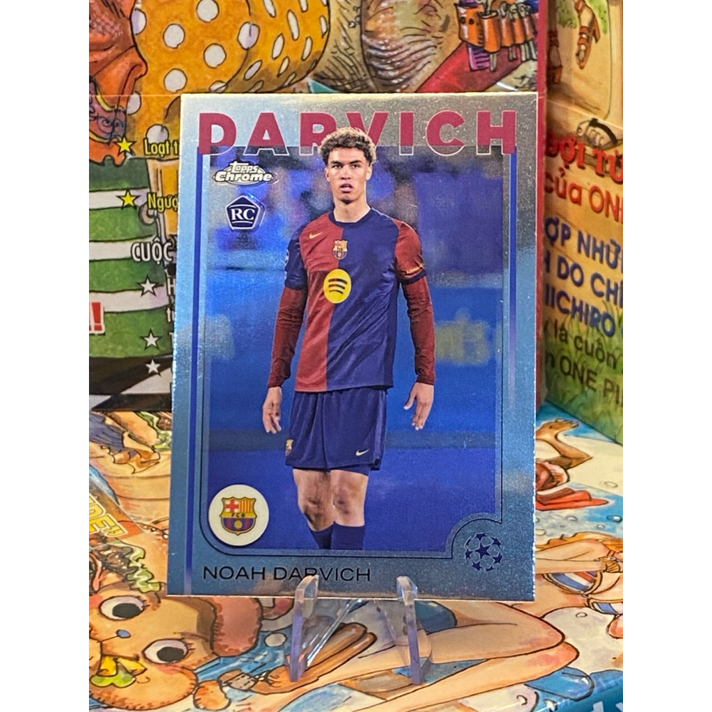 [THẺ CỨNG] Thẻ Cầu Thủ Darvich Topps UEFA Club Competitions 2024/25 FC Barcelona RC