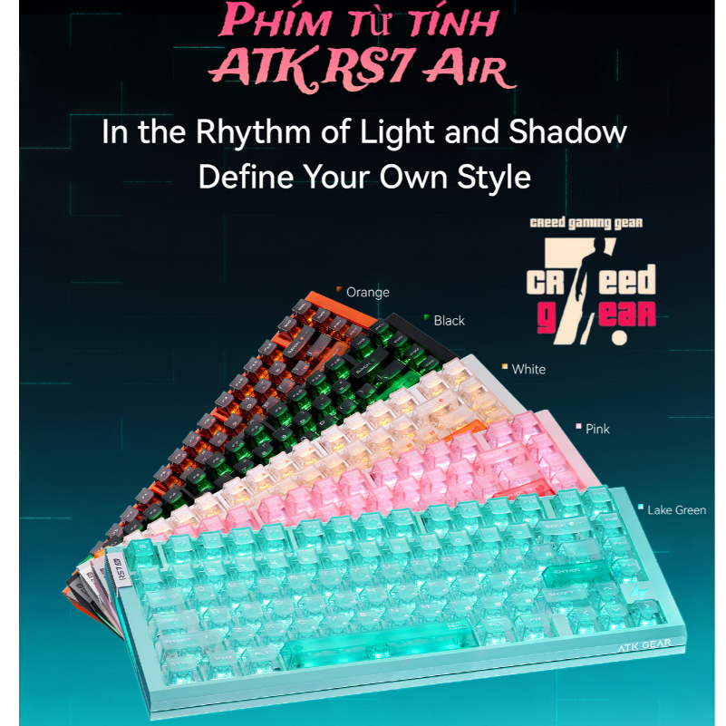 Bàn phím từ tính Gaming ATK RS7 Air Esports Hall Effect Keyboard