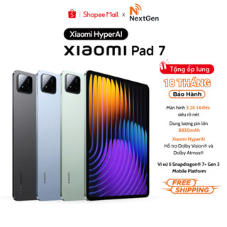 Máy tính bảng Xiaomi Pad 7 màn hình 11.2" 3.2K 144Hz -SD7- Hyper AI - Bảo hành chính hãng 18 tháng