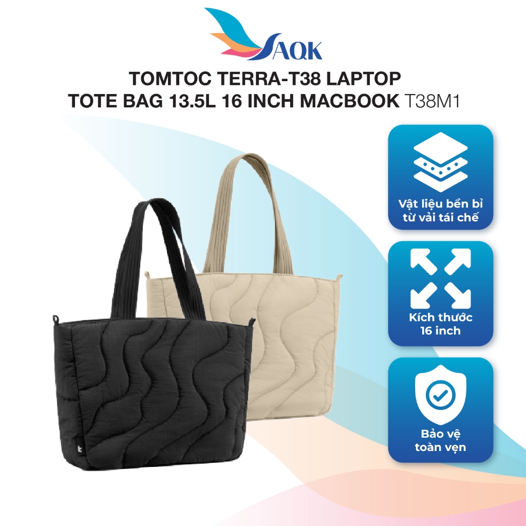Túi xách chống sốc Tomtoc Terra-T38 Laptop Tote Bag 13.5L 16 inch Macbook T38M1- Hàng chính hãng