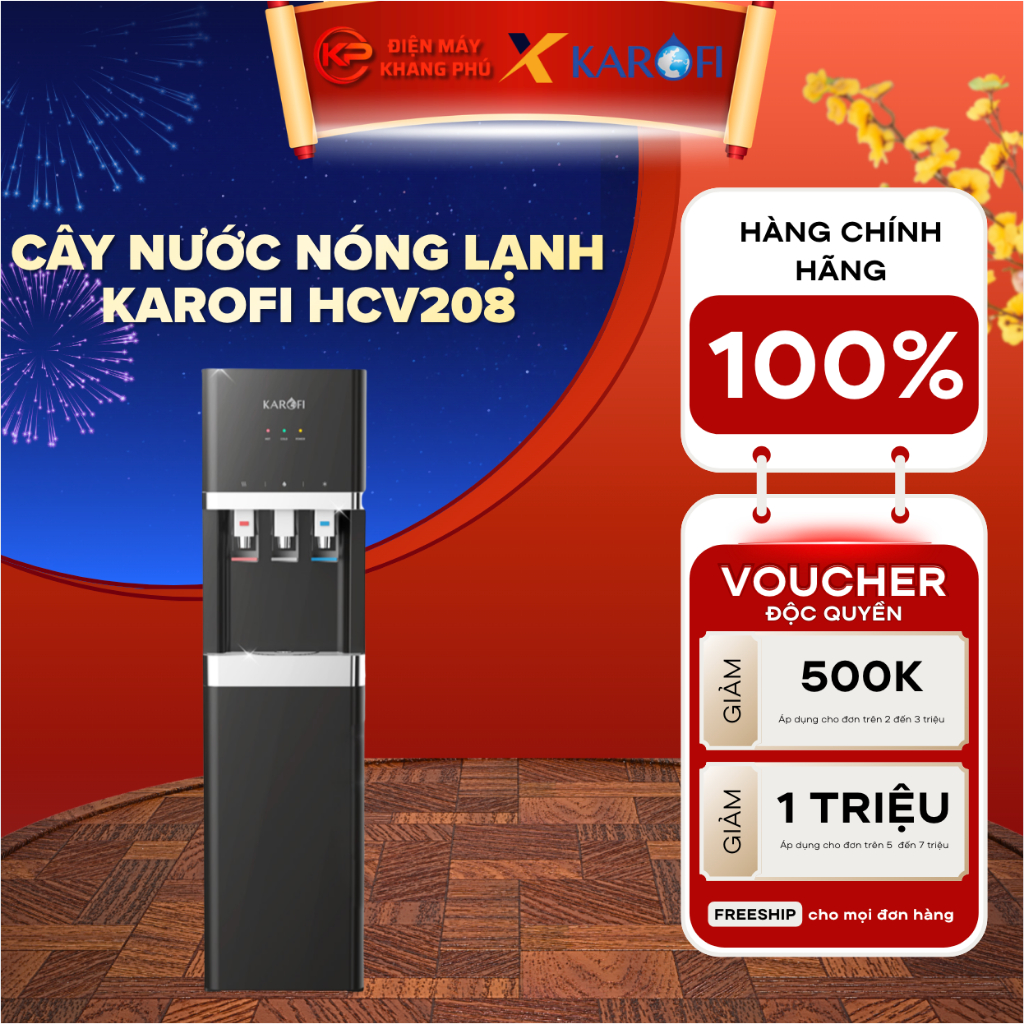 Cây nước nóng lạnh Karofi HCV208 - Mẫu mới 2025