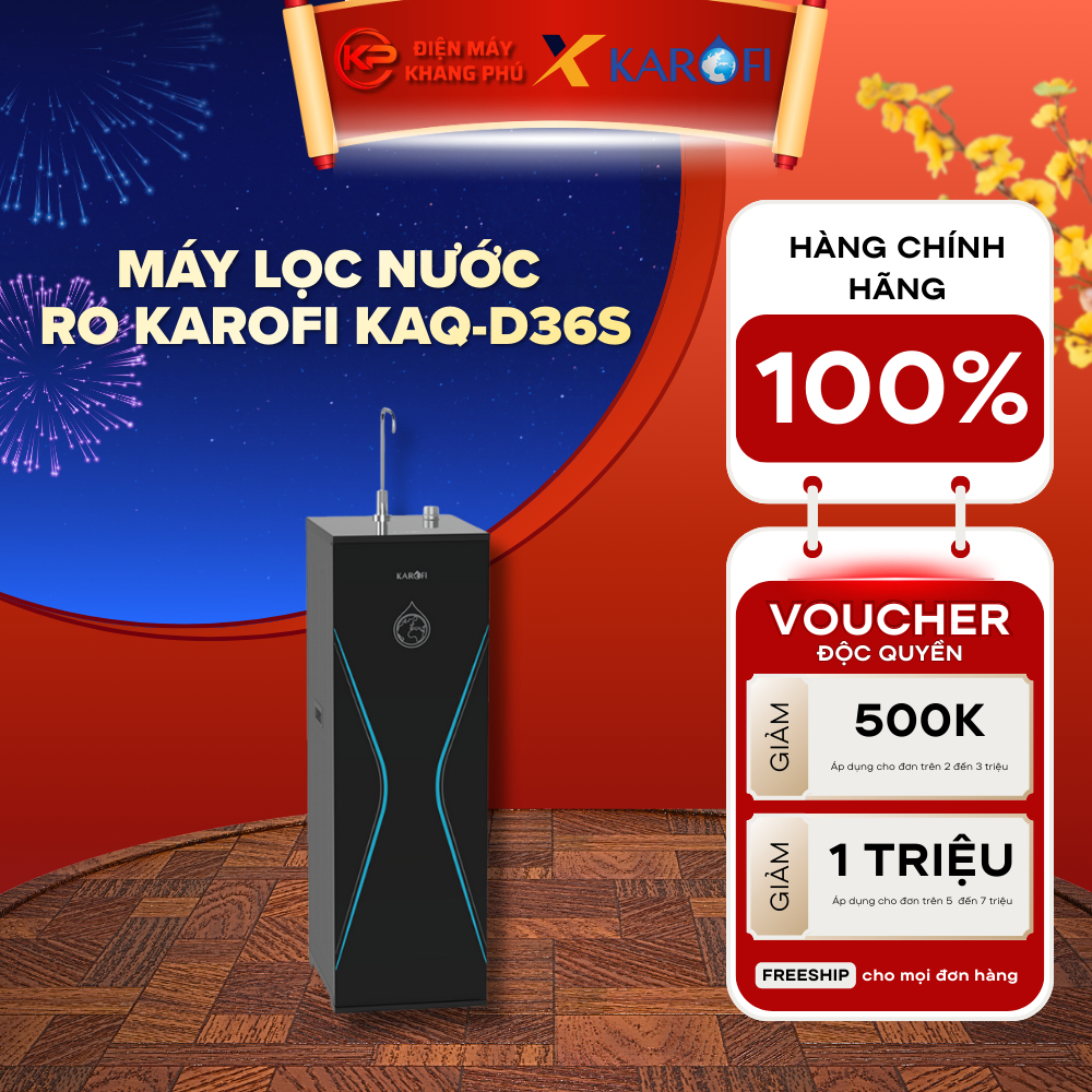 Máy lọc nước RO Karofi KAQ-D36S