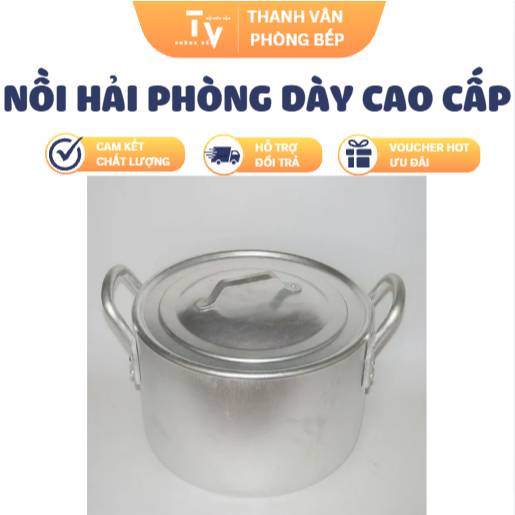 Nồi NHÔM Hải Phòng LỚN DÀY ĐẶC BIỆT Cao Cấp (Nhôm Cao Cấp) (TV138)