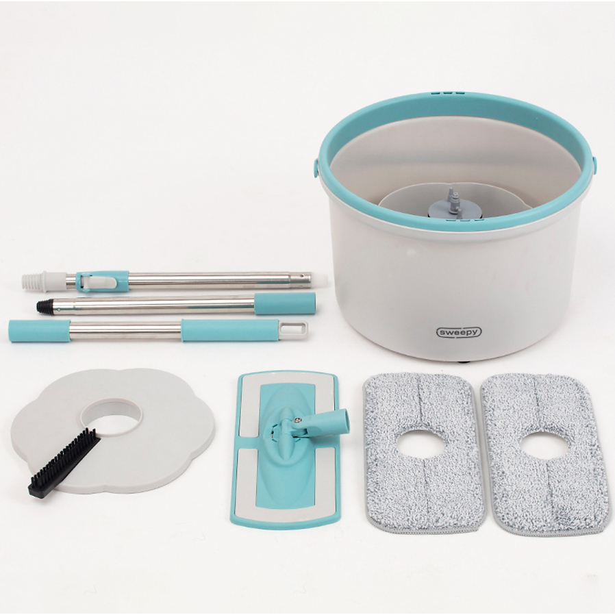 ETM973 - BỘ CÂY LAU NHÀ SWEEPY - Màu Xanh