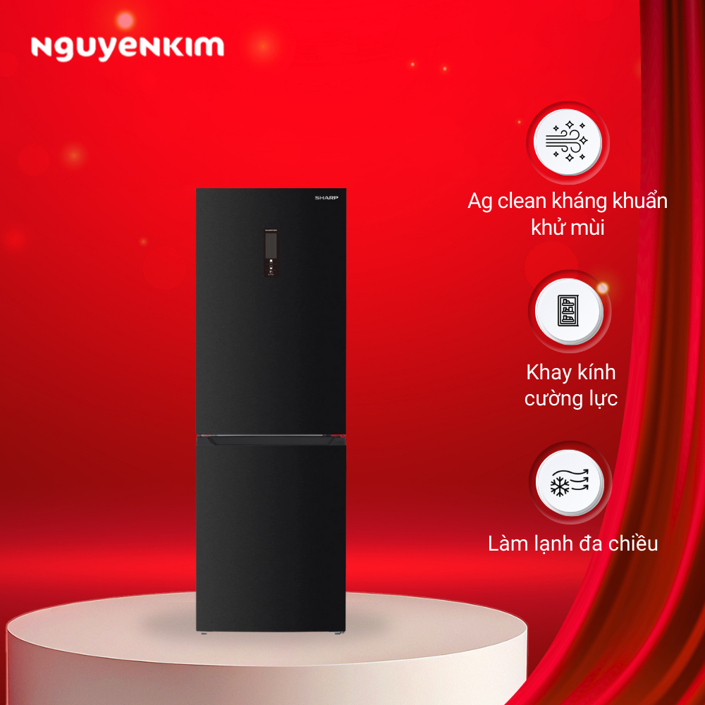 Tủ lạnh Sharp Inverter 323 lít  SJ-BF330V-DG