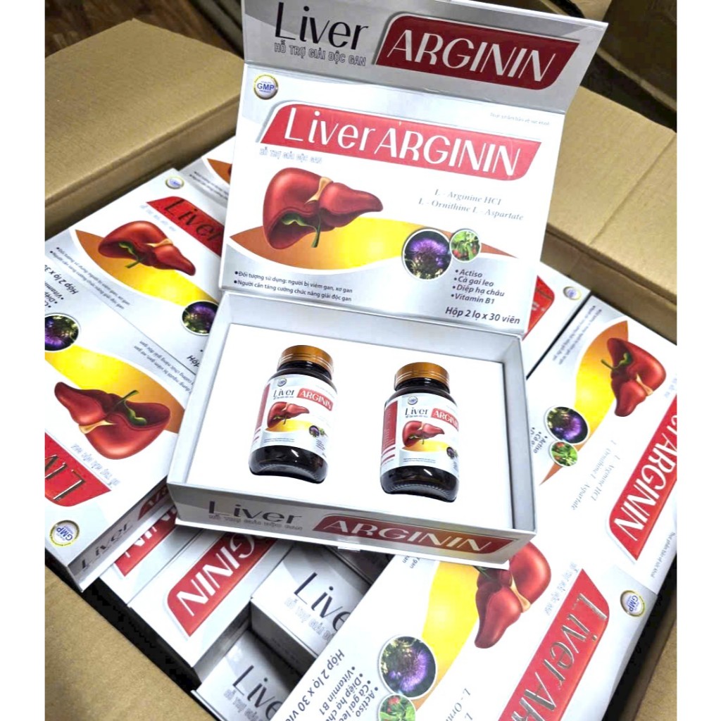 Liver Arginin  viên bổ gan mát gan hạ men gan, tăng cường chức năng gan min tui