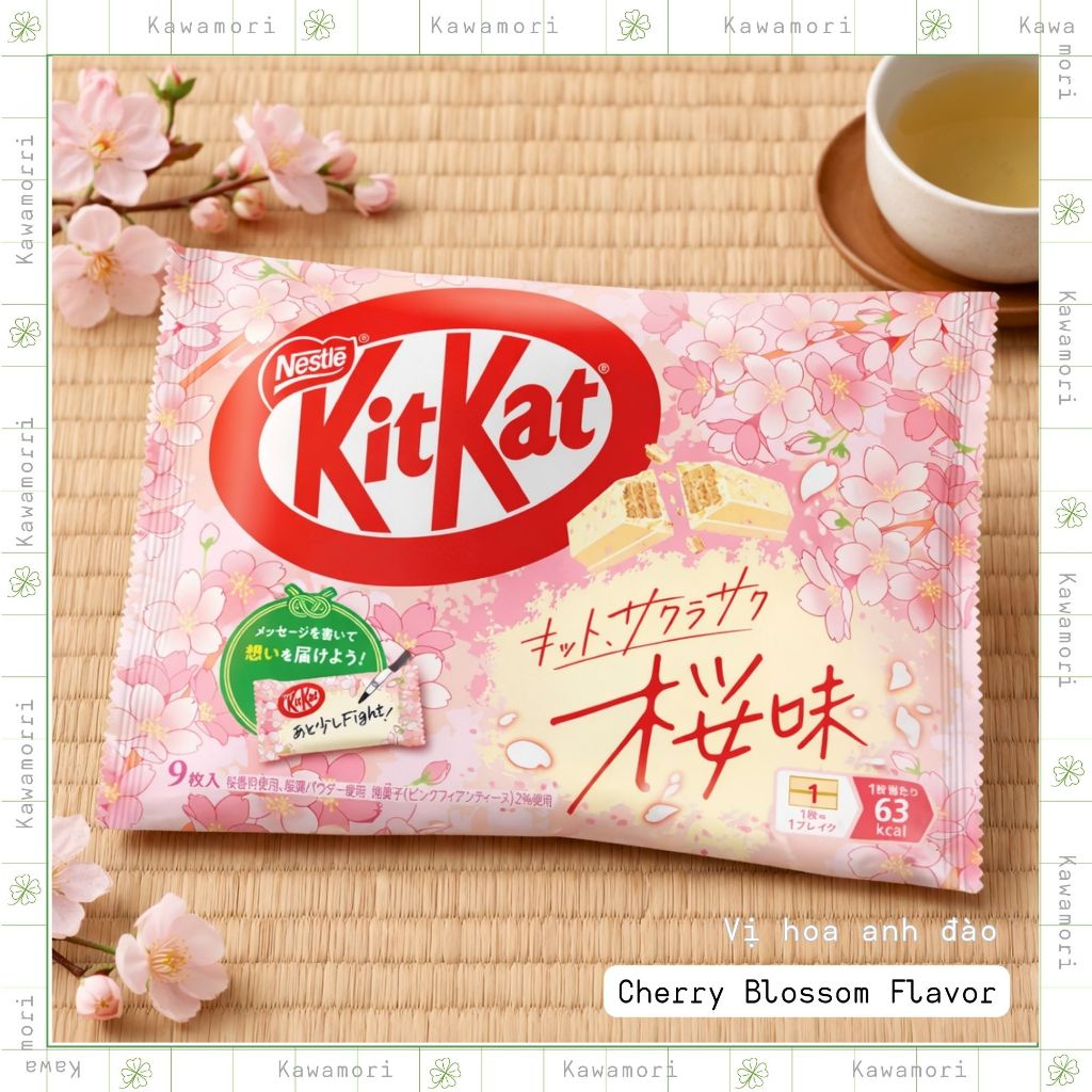 KitKat Nhật - KitKat hoa anh đào - Cherry Blossom Flavor - KitKat chocolate