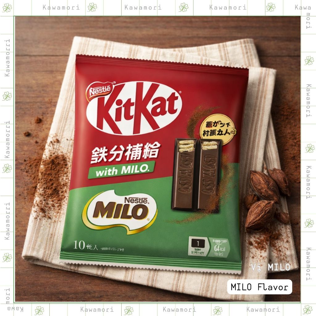 KitKat Nhật - KitKat vị MILO bổ sung sắt - KitKat chocolate