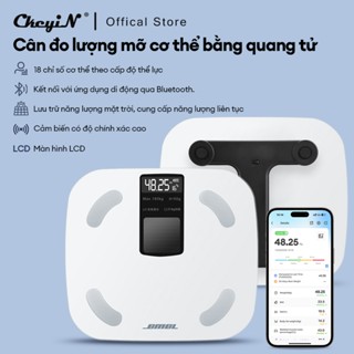 CkeyiN Cân body fat thông minh đo 18 chỉ số cơ thể Màn hình LCD Kết Nối Bluetooth APP GE006W
