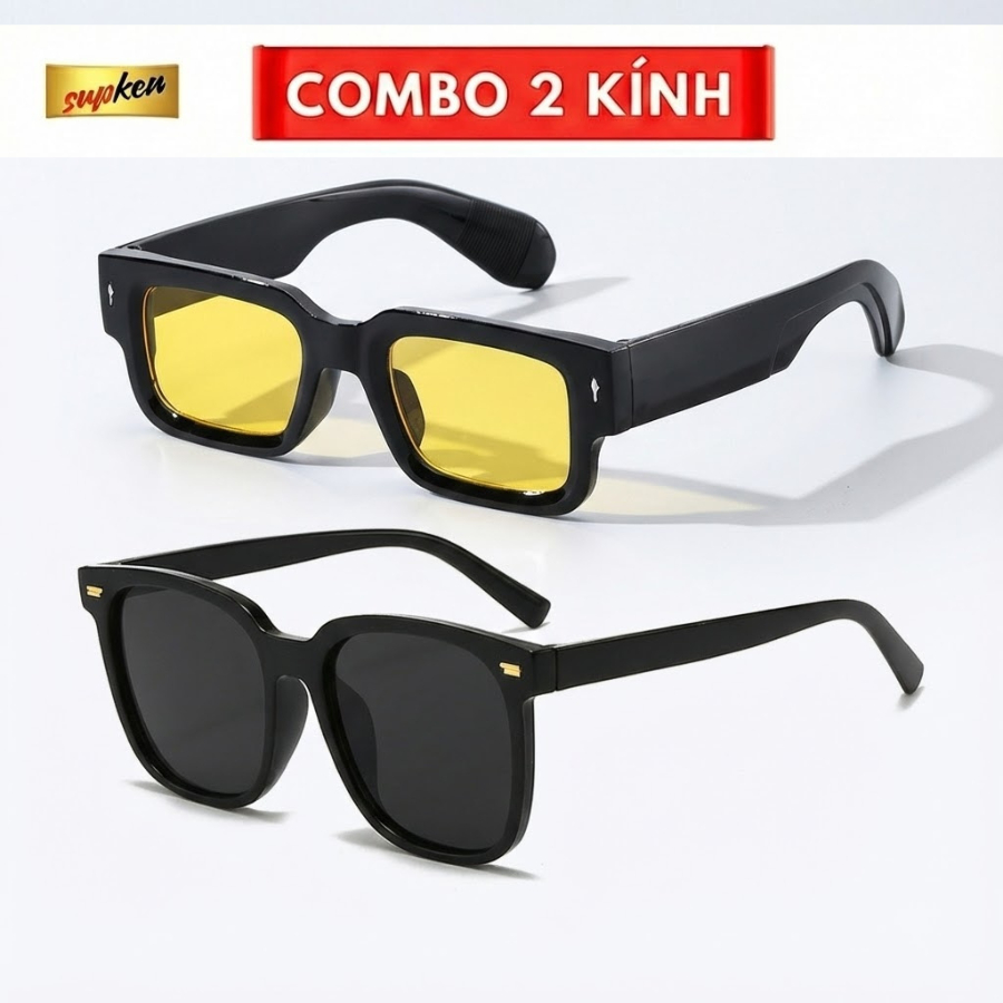 Kính Mắt Hottrend SUPKEN AS21 – Du Lịch Biển, Dạo Phố Nắng, Phong Cách Hàn Quốc