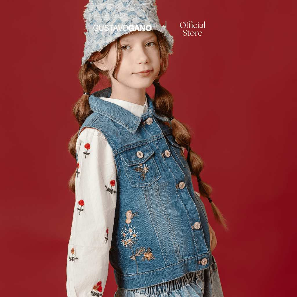 Áo khoác jeans thời trang cho bé Gustavo Gano