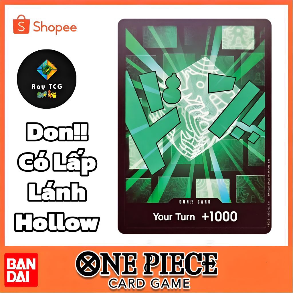 [ Chính Hãng ] Thẻ One Piece Don Kaido PRB02 ( Lấp Lánh ) - One Piece Card Game