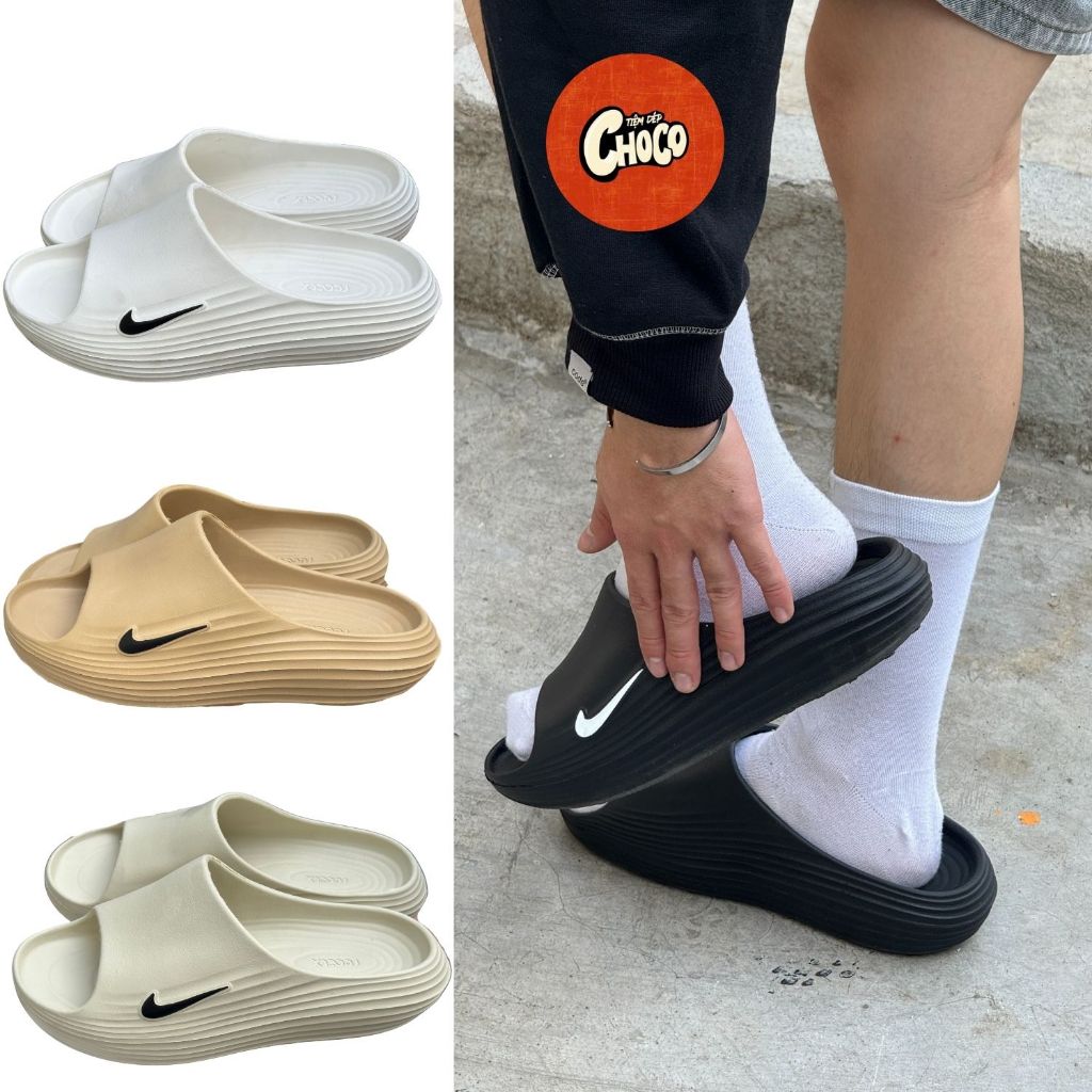 (FULLBOX) Dép NK ReactX Rejuven8 Slide Siêu Êm Cực Đàn Hồi Chống Trơn Trượt - Tiệm Dép Choco