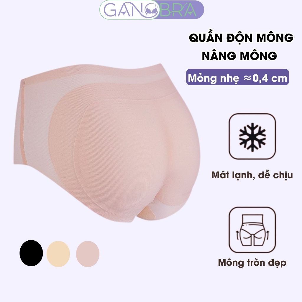 Quần độn mông nâng mông siêu tự nhiên, Quần lót độn mông su tàng hình không lộ viền AMYBRA N2055