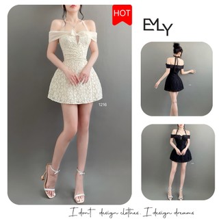 Đầm dự tiệc dây chữ a mini Emilyshop (TX)