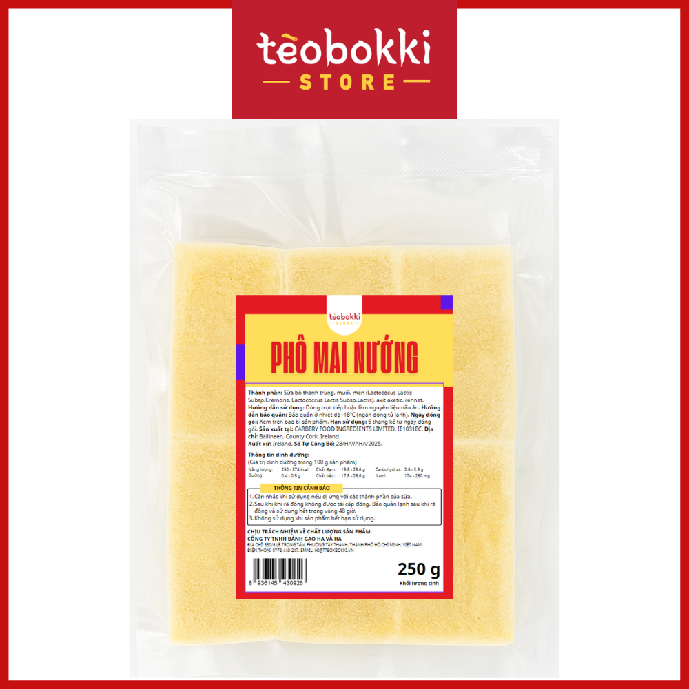 [SHIP HCM] Phô Mai Mozzarella 250g – Dùng Nướng, Đút Lò, Áp Chảo