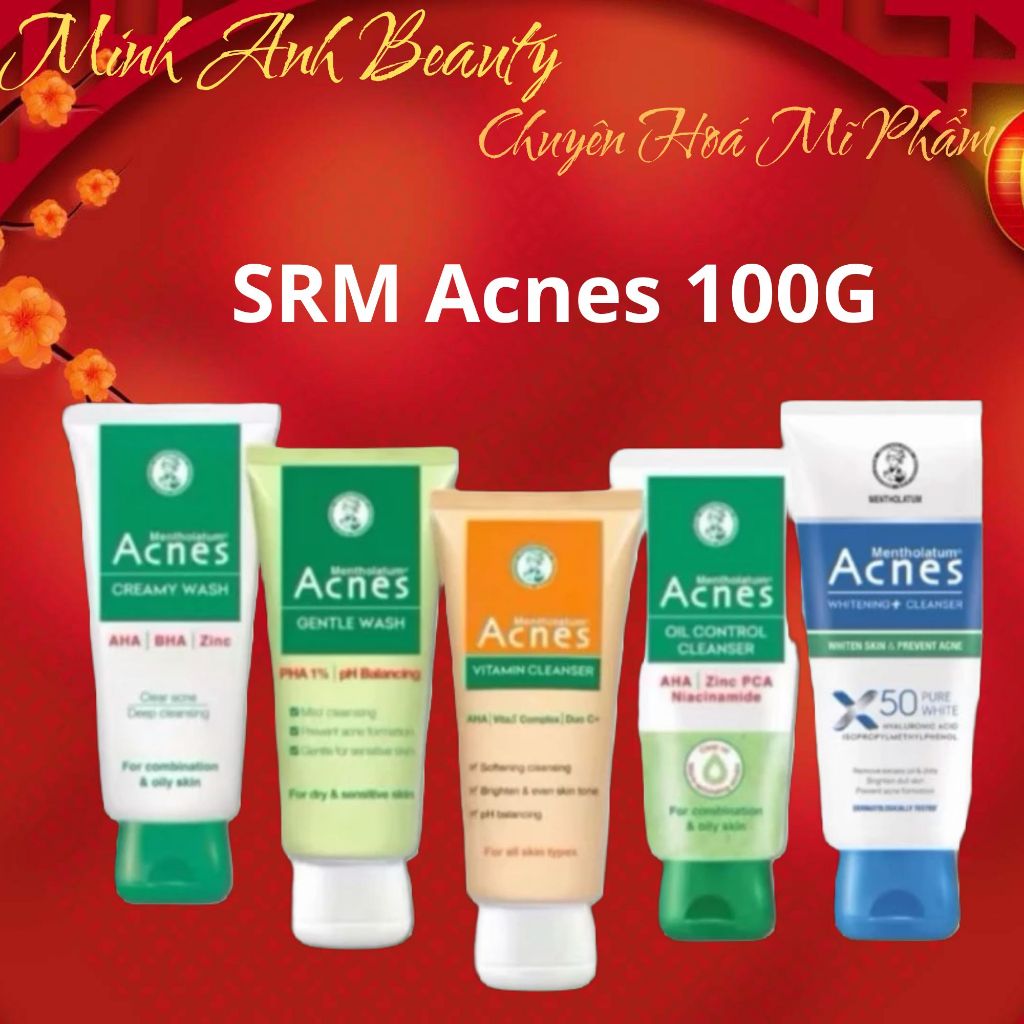 Kem rửa mặt - Sữa rửa mặt Acnes 100g