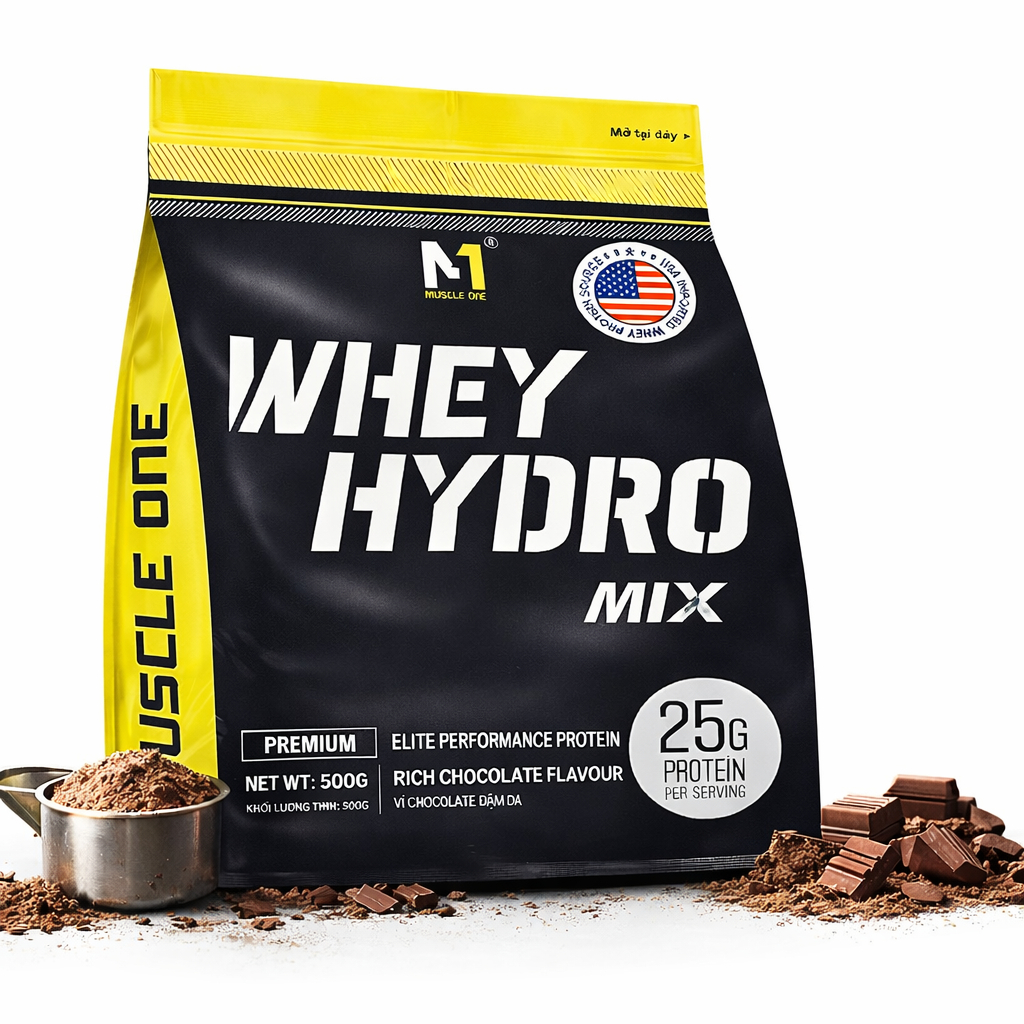 Whey Protein Gym – WHEY HYDRO MIX 500g – Whey Thủy Phân Phục Hồi Cơ Nhanh