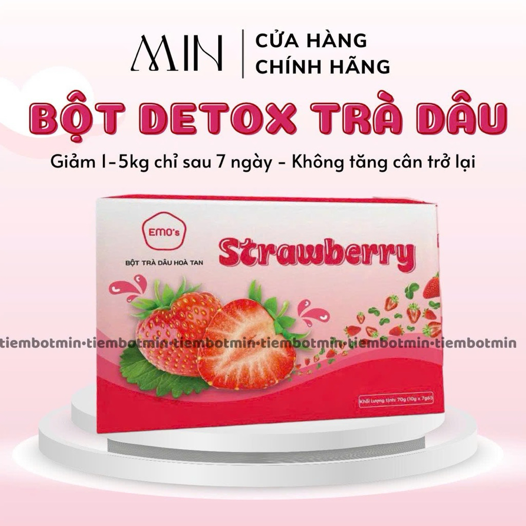 (MẪU MỚI) BỘT GIẢM CÂN EMoSLIM VỊ DÂU STRAWBERR/ Emoslim Chính Hãng