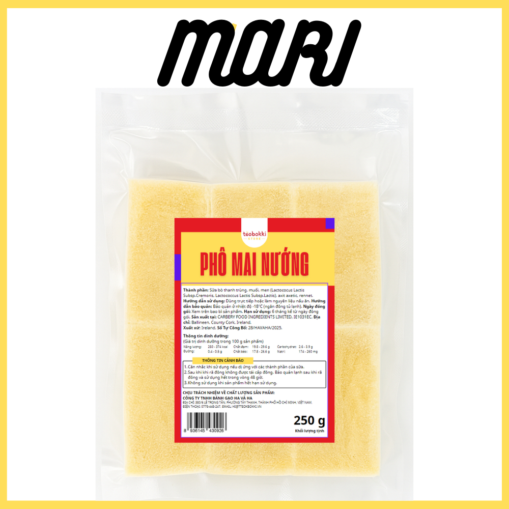 [SHIP HCM] Phô mai nướng mozzarella 250g