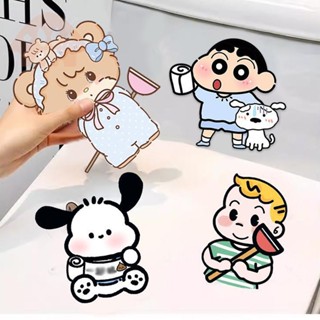 🌈🌈Nhãn dán khử mùi dễ thương Nhãn dán khử mùi nhà vệ sinh Nhãn dán nhà vệ sinh tự dính hoạt hình