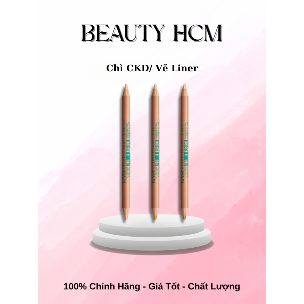Chì Highlight, Che Khuyết Điểm, Vẽ Liner NYX Wonder Pencil Màu Light, Medium
