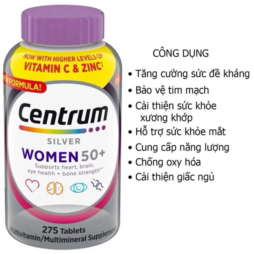 [hàng mỹ]Centrum silver women/men 50+