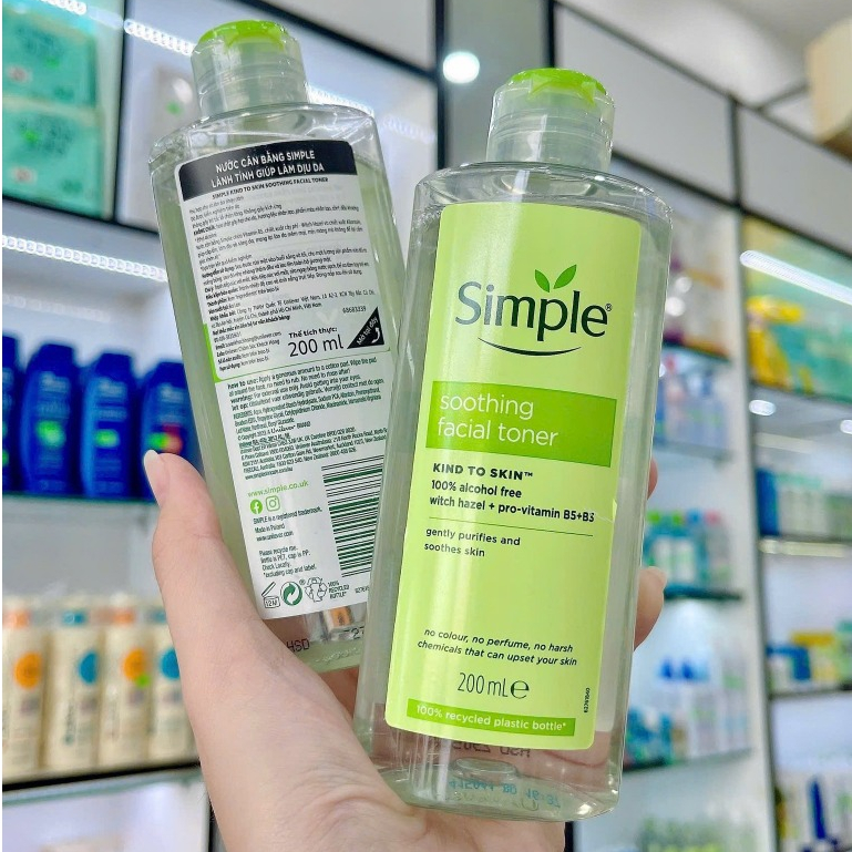 Nước hoa hồng Simple, Toner Simple Kind To Skin Soothing Facial