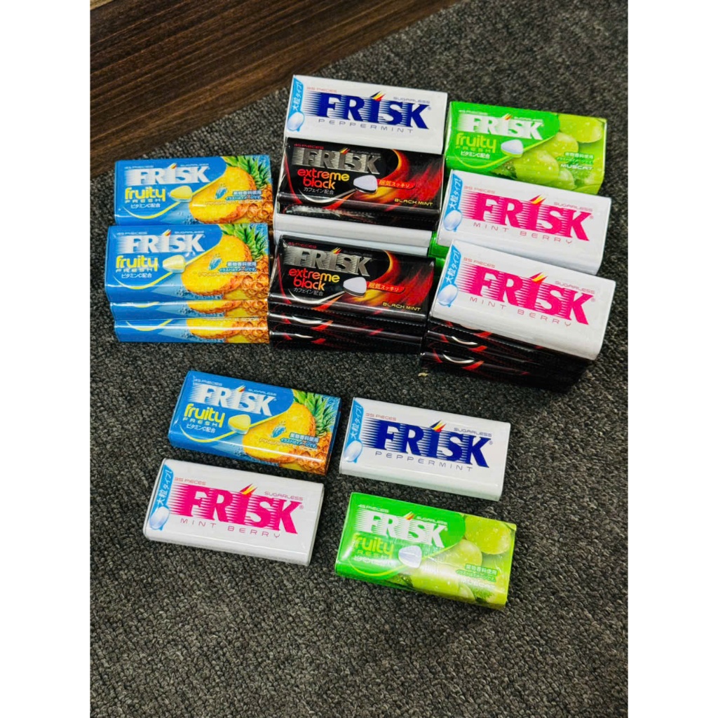 Kẹo ngậm bạc hà FRISK không đường – Nhiều hương vị