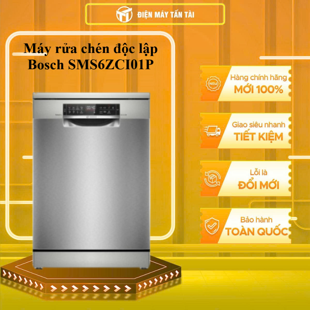 SMS6ZCI01P - Máy rửa chén độc lập Bosch SMS6ZCI01P - GIAO TOÀN QUỐC