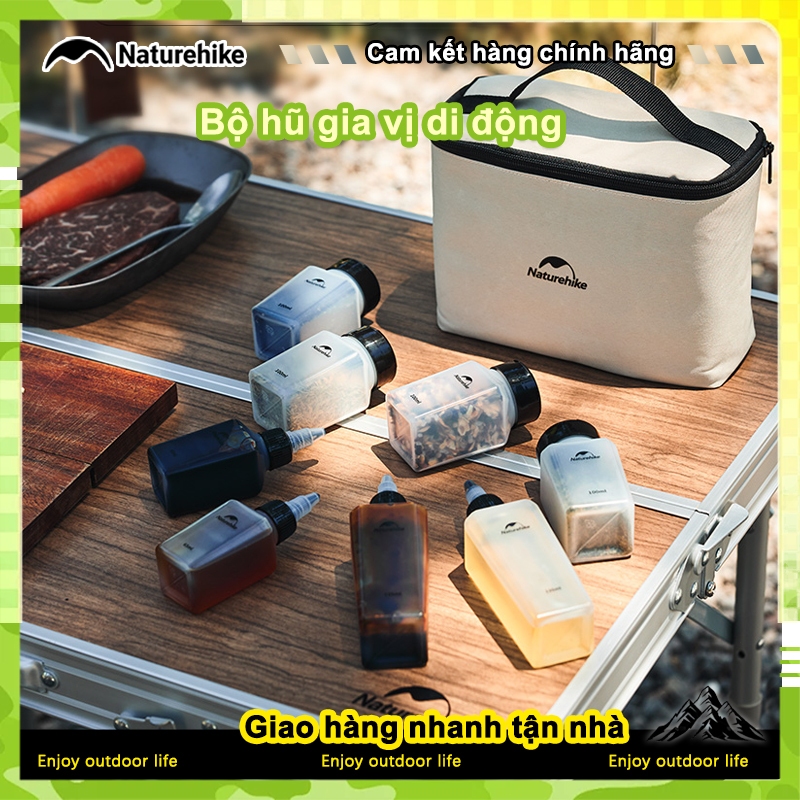 Naturehike Portable Seasoning Bottle Set Cắm trại ngoài trời Phụ kiện dã ngoại BBQ Seasoning Bottle 