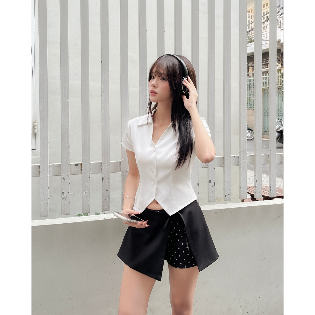 DALLA Áo sơ mi ôm 3 nút tay ngắn (SM10) Rosiya Shirt HOT! | BigBuy360 - bigbuy360.vn