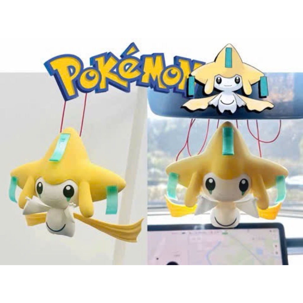 Mô Hình Pokémon Jirachi Treo Xe Ô Tô - Jirachi In 3D Trang Trí Gương Chiếu Hậu, Cửa Sổ (Phụ Kiện May