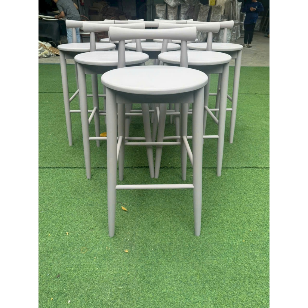 ghế bar gỗ quán cafe trà sữa ghế quầy bar ghế cao 75cm
